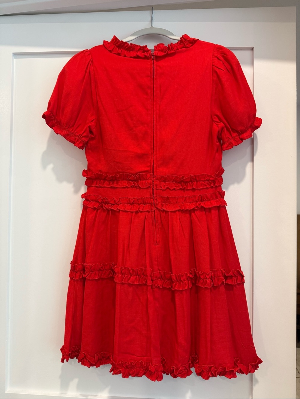 Trixxi Red Ruffle Mini Dress - Picture 2 of 2